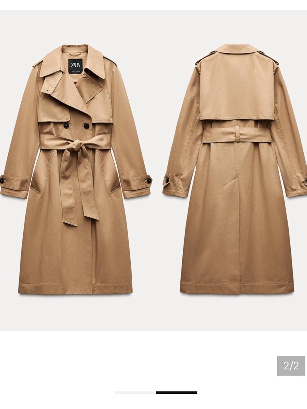 VIRAL NEW ZARA
Water-Repellent Trench Coat
TOFFEE SIZE XS and M
🚨NO DISCOUNT - Picture 10 of 11